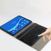 Tech-Protect Smartcase Lenovo Tab M10 Plus 10.3" (2020) TB-X606 oldalra nyíló smart tok billentyűzettel, fekete