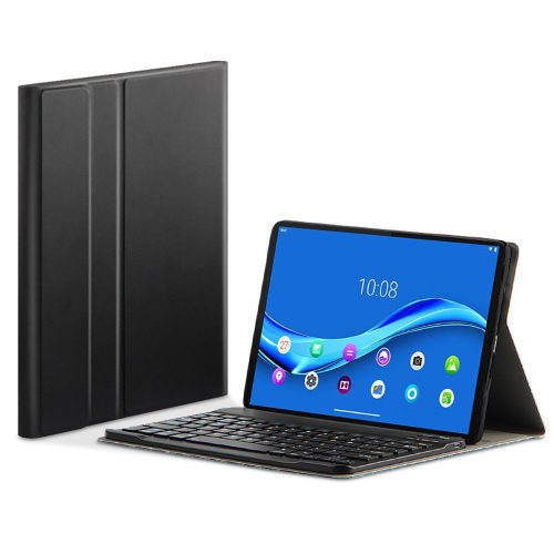 Tech-Protect Smartcase Lenovo Tab M10 10.1" (2020) TB-X306 oldalra nyíló smart tok billentyűzettel, fekete