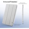 ESR Rebound Magnetic iPad Air 4 10.9" (2020) oldalra nyíló okos tok, ezüst