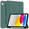 Tech-Protect Smartcase Pen iPad 10.9", 10. gen. (2022) oldalra nyíló okos tok, érintőceruza tartóval, sötétzöld
