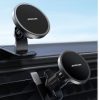 Joyroom JR-ZS279 Magnetic Car Mount MagSafe kompatibilis töltő és tartó, szellőzőrácsra, 15W, fekete