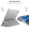 Infiland Classic Stand Samsung Galaxy Tab A7 10.4 T500/T505 (2020) oldalra nyíló tok, ezüst