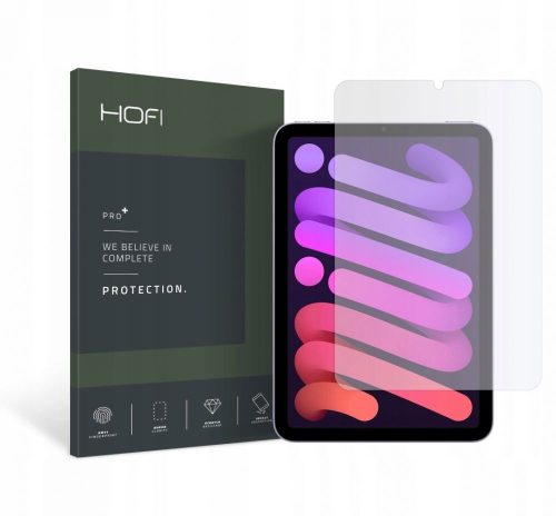 Hofi Glass Pro+ iPad Mini 6 (2021) kijelzővédő edzett üvegfólia (tempered glass) 9H keménységű, átlátszó