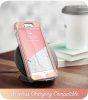 Supcase Cosmo iPhone 7/8 hátlap, tok, márvány mintás, rózsaszín