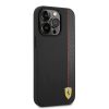 Ferrari iPhone 14 Pro Carbon (FEHCP14LAXBK) hátlap, tok, fekete
