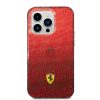 Ferrari iPhone 14 Pro Gradient Allover (FEHCP14LEAOR) hátlap, tok, piros