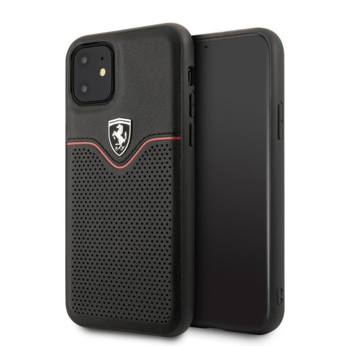 Ferrari iPhone 11 Off Track Victory (FEOVEHCN61BK) hátlap, tok, fekete