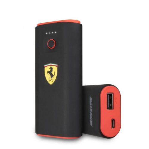 Ferrari FESPBAS50BK Power Bank hordozható külső akkumulátor, 5000mAh, fekete-piros