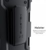 GHOSTEK Samsung Galaxy A72 4G/5G Iron Armor 3 övre csatolható, ütésálló hátlap, tok, fekete