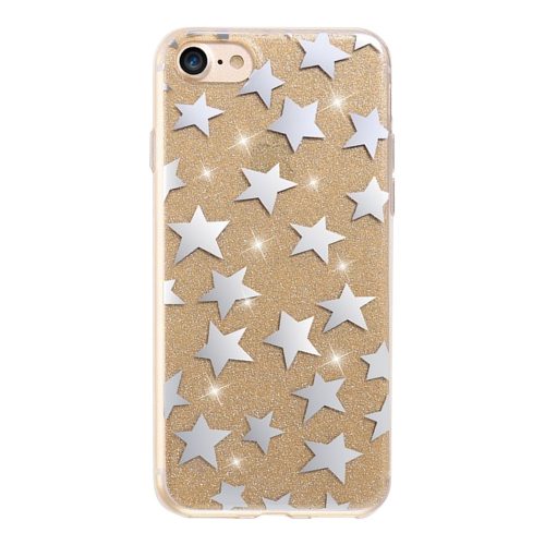 Fashion Glitter Stars Huawei P10 Lite hátlap, tok, arany