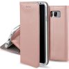 Smart Magnet Samsung Galaxy A6 Plus (2018) oldalra nyíló tok, rozé arany