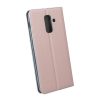 Smart Venus Samsung Galaxy J6 Plus (2018) oldalra nyíló tok, rozé arany