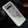 Liquid Glitter Samsung Galaxy S10 hátlap, tok, ezüst