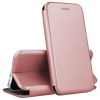 Smart Diva LG K40S oldalra nyíló tok, rozé arany