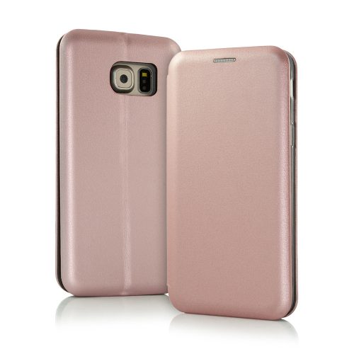Smart Diva Huawei P Smart Pro/Huawei Y9S oldalra nyíló tok, rozé arany