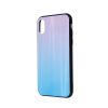 Aurora Glass Samsung Galaxy A41 hátlap, tok, kék-rózsaszín
