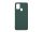 Silicone Case Samsung Galaxy A21s hátlap, tok, sötétzöld