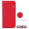 Smart Magnet Xiaomi Mi Note 10 Lite oldalra nyíló tok, piros