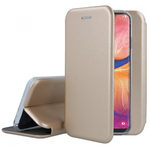 Smart Diva Samsung Galaxy A52/A52 5G oldalra nyíló tok, rozé arany