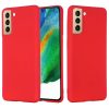 Silicone case Samsung Galaxy S21 FE hátlap, tok, piros