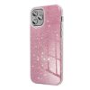 Glitter 3in1 Case iPhone 13 Pro hátlap, tok, rózsaszín