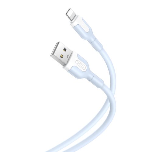 XO NB212 USB/Lightning kábel, 2.1A, 1m, kék