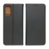 Genuine Leather iPhone 15 eredeti bőr oldalra nyíló tok, fekete