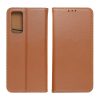 Genuine Leather iPhone 15 Pro eredeti bőr oldalra nyíló tok, barna