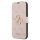 Guess iPhone 13 Pro 4G Metal Logo (GUBKP13L4GMGPI) oldalra nyíló tok, rózsaszín