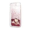 Guess iPhone 8 Liquid Glitter Hearts (GUHCI8GLHFLRA) hátlap, tok, piros