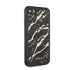 Guess iPhone 7/8/SE (2020) Glitter Marble Glass márvány mintás (GUHCI8MGGBK) hátlap, tok, fekete