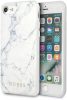 Guess iPhone Marble 6/6S/7/8/SE (2020) márvány mintás (GUHCI8PCUMAWH) hátlap, tok, fehér