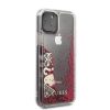 Guess iPhone 11 Pro Liquid Glitter Hearts (GUHCN58GLHFLRA) hátlap, tok, piros