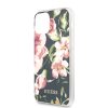 Guess iPhone 11 Pro Flower Shiny N.3 (GUHCN58IMLFL03) hátlap, tok, mintás, sötétkék