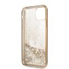 Guess iPhone 11 Pro 4G Peony Liquid Glitter (GUHCN58PEOLGG) hátlap, tok, arany