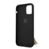 Guess iPhone 11 Pro Saffiano Collection (GUHCN58RSSAB) hátlap, tok, selfie gyűrűvel, fekete
