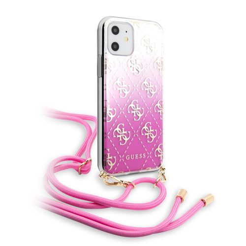 Guess iPhone 11 4G Gradient Cover (GUHCN61WO4GPI) hátlap, tok, rózsaszín