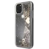Guess iPhone 11 Pro Max Liquid Glitter Hearts (GUHCN65GLHFLGO) hátlap, tok, arany