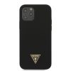 Guess iPhone 12/12 Pro Metal Triangle (GUHCP12MLSTMBK) hátlap, tok, fekete