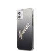 Guess iPhone 12 Mini Vintage Glitter Gradient (GUHCP12SPCUGLSBK) hátlap, tok, fekete
