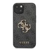 Guess iPhone 13 4G Metal Logo (GUHCP13M4GMGGR) hátlap, tok, sötétszürke