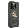 Guess iPhone 14 Pro 4G Metal Logo (GUHCP14L4GMGGR) hátlap, tok, sötétszürke