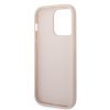 Guess iPhone 14 Pro 4G Metal Gold Logo (GUHCP14LG4GFPI) hátlap, tok, rózsaszín