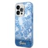Guess iPhone 14 Pro Porcelain Collection (GUHCP14LHGPLHB) hátlap, tok, kék