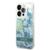 Guess iPhone 14 Pro Flower Liquid Glitter (GUHCP14LLFLSN) hátlap, tok, színes
