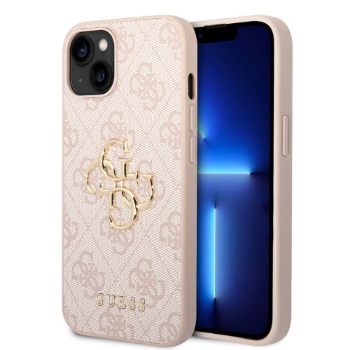 Guess iPhone 14 4G Metal Logo (GUHCP14S4GMGPI) hátlap, tok, rózsaszín