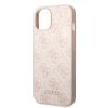Guess iPhone 14 4G Metal Gold Logo (GUHCP14SG4GFPI) hátlap, tok, rózsaszín