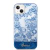 Guess iPhone 14 Porcelain Collection (GUHCP14SHGPLHB) hátlap, tok, kék