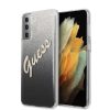 Guess Samsung Galaxy S21 Plus Vintage Glitter Gradient (GUHCS21MPCUGLSBK) hátlap, tok, fekete