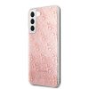 Guess Samsung Galaxy S22 Plus 4G Glitter (GUHCS22MPCU4GLPI) hátlap, tok, rózsaszín
